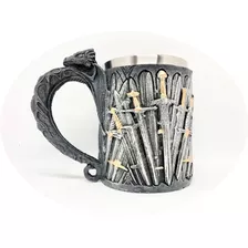 Tazón Taza Vikingo 3d Café Té Cerámica Got Shopero Aceroinox