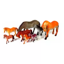 10 Miniatura Brinquedo Animais Série Cavalos Selvagens