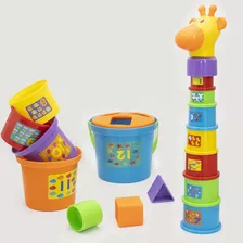 Fun Time Baby Stacking Cups Toy, 15pcs Building Cups And So.