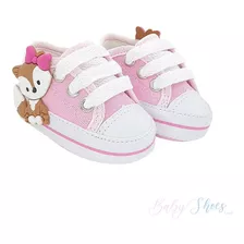 Tênis Infantil Starzinho Rosa De Raposinha - Linha Baby/bebê