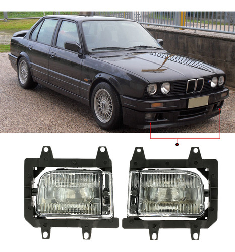 Lamp Shade 3 Series Fog 1985-1993 De Izquierda Para E30 Bmw Foto 4