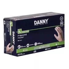 Luva De Vinil Danny Com Amido Transparente C/ 100 