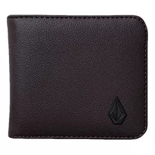 Carteira Volcom Metal Stone Wt23 Marrom Escuto Cor Brown Tamanho Único