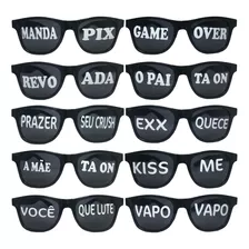 Kit 15 Oculos Frases Divertidas Sortidas Festa Balada