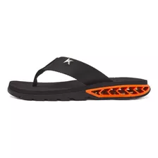  Chinelo Kenner Rakka Preto/laranja 40 Br Para Adulto - Masculino