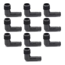 10 Pack Codo Conector Macho 1/2 - 1/2 Insercion Rain Bird 