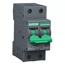 Interruptor Automático Dc 63a 550v 2p Bipolar Solar Sl7n-63