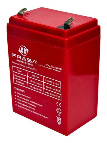 Batería Sellada Ds12-2.6 Frasa 12v 2.6ah