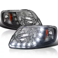 F150 Lobo 1997 2003 Par Faros Linea Led 1998 1999 2000 2001