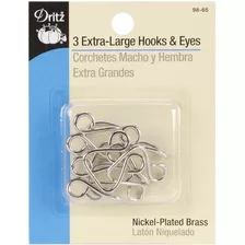 Dritz De Ganchos Y Ojos   niquel   3 ct