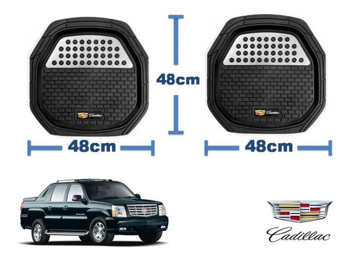 Tapetes 4pz Charola 3d Logo Cadillac Escalade Ext 03 A 06 Foto 3