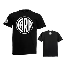 Remera River Plate Logo Carp Blanco - Algodón 100%