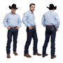 Kit 3 Calças Jeans Masculina Country Tradicional Elastano