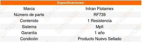 Resistencia Ford F-250 Custom 7.5l V8 87 A 89 Intran Foto 3