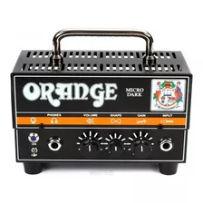 Orange Micro Dark 20w Cabeçote Valvulado Para Guitarra Cor Preto