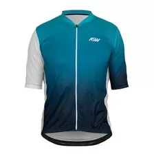 Camisa Asw Versa Ciclismo Bike Masculino Sunset Azul 