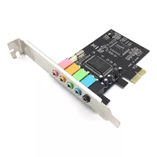 Tarjeta Sonido Interna Pci Express 1x Canal 5.1 Color Negro