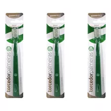 Kit C/03 Powerdent 1080 Palmeiras Escova Dental Macia