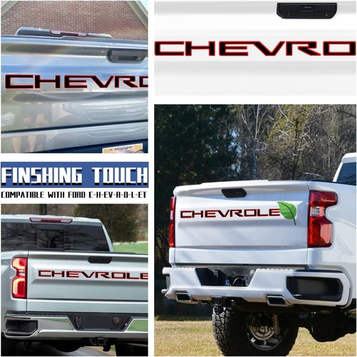 Insertos Portaln Para Chevrolet Silverado 3d Adhesivo 19-21 Foto 7