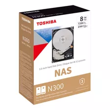 Toshiba Disco Duro Nas 8tb N300 3.5 Sata Hdwg480xzsta