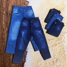 Calça Jeans Infantil Masculina Tamanho 1 A 8 Anos.
