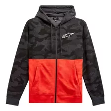 Campera Alpinestars - Camo Block Hoodie Charcoal Mg Bikes