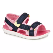 Sandalia Niña Junior Rosa Casual Velcro Confort Ligero