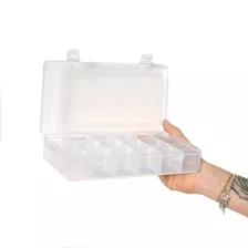  Caja Organizadora 18 Divisiones Movibles Orden Pastillero