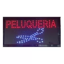 Letrero Led Luminoso 48x25cm Peluqueria