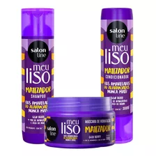 Kit Salon Line Matizador Loiro Shampoo+mascara+condicionador