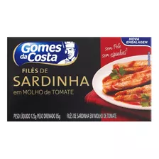 Filé De Sardinha Com Molho De Tomate Gomes Da Costa Caixa 85g