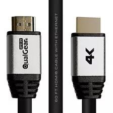 Cable Qualgear De Alta Velocidad Hdmi 20 Con Ethernet 60 Neg