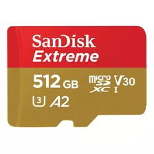 Tarjeta De Memoria Sandisk Sdsqxa1-512g-gn6ma Extreme Con Adaptador Sd 512gb