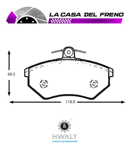 Pastilla Freno Del Volkswagen Golf Cabrio 1.8 1998 Anp1 Foto 3