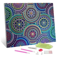 Kits De Pintura De Diamantes Mandala 5d Adultos Y Niño...