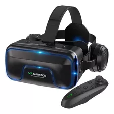 Óculos Vr Realide Virtual Fone De Ouvido Controle P/ Celular