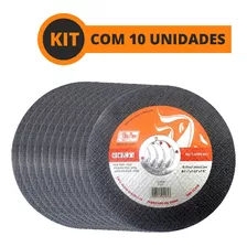 Disco Corte Extra Fino 4.1/2 X 1,00mm Kit C/10pcs Disflex Cor Laranja