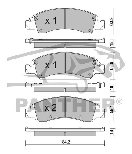 Balata Akebono Act1363 Del Chevrolet Silverado 1500 2011 Foto 3