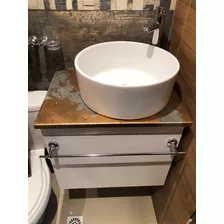 Mueble Flotante Baño Para Bacha Con Resina Epoxi