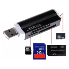 Lector De Memorias Usb All In One Sd Micro Sd Tf Ms M2 Duo