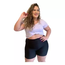 Kit 20 Short Segunda Pele Plus Size Cós Alto Barato Fábrica