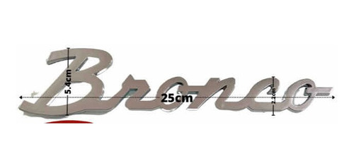 1 Emblema Bronco Foto 3
