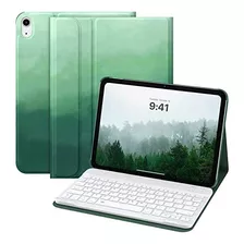 Funda Con Teclado Marca Moko / Para iPad 10.9 / Pine Green