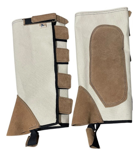 Polaina de Lona con descarne Niño S (ancho 31x30 alto) - Beige - Imagen 1