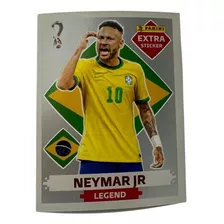 Figurinha Neymar Jr Legend Prata Copa Qatar 2022