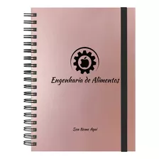 Caderno Colegial + Personalizado Profissões Rosê Gold 240 F