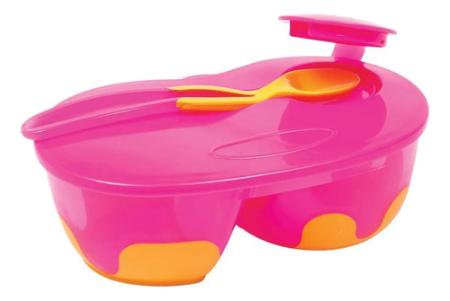 Kit Refeição Buba Com Divisória Rosa