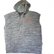 Sudadera Capucha Sin Mangas Gris Deportiva Talla M Nueva