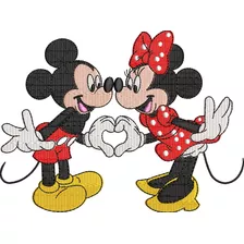 Pacote De Matrizes De Bordado - Mickey E Minnie 10 Matrizes