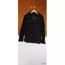 Saco De Paño Negro, Forever 21, Talle L, Impecable